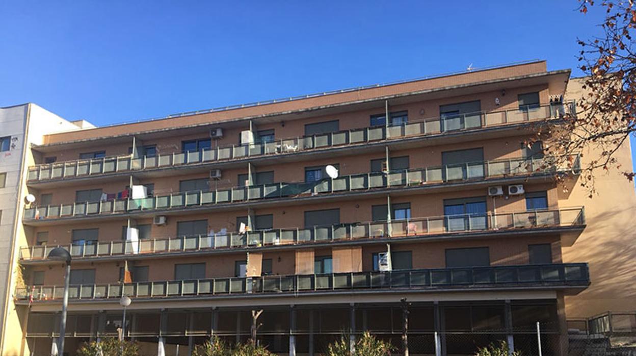 Edificio en la calle Laguna de la Colmada de Guadalajara, que fue desalojado el 11 de enero de 2018