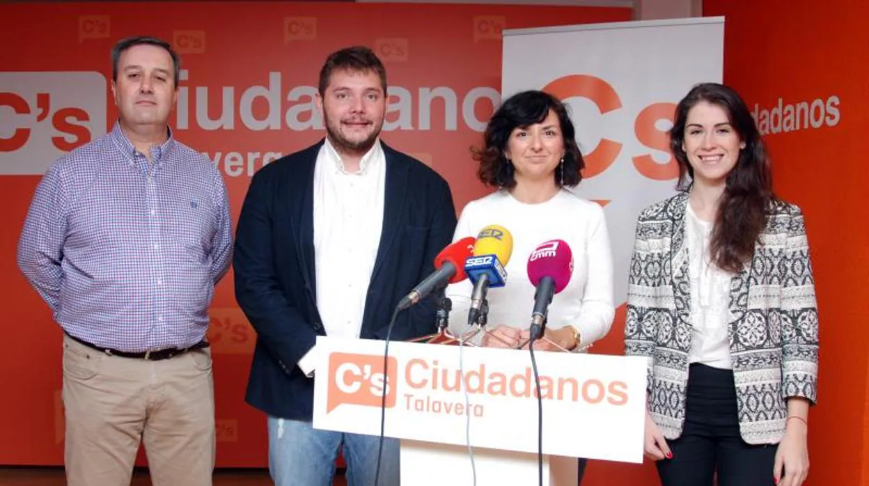 Afiliados de Ciudadanos en Talavera en una imagen de 2017