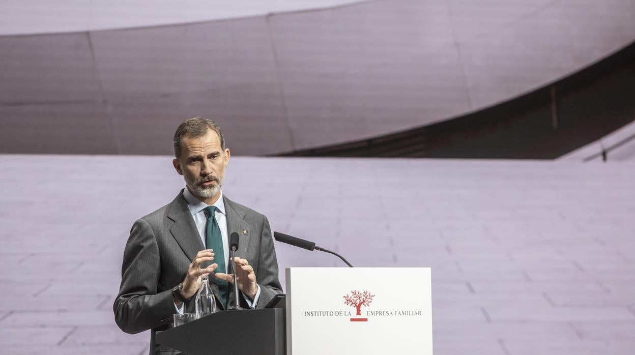 Imagen de Su Majestad el Rey tomada durante un acto en Valencia el pasado mes de octubre