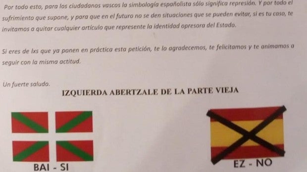 Denuncian amenazas a los comercios que vendan productos con simbología española