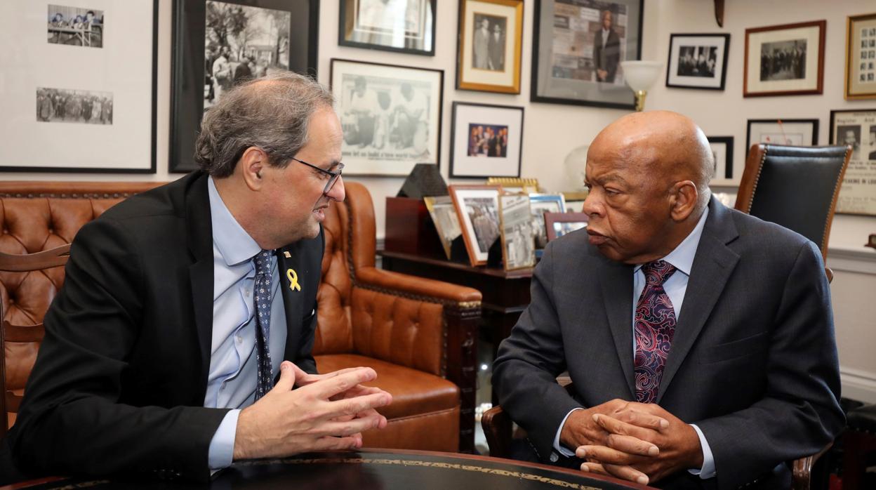 Torra se reúne con el demócrata John Lewis