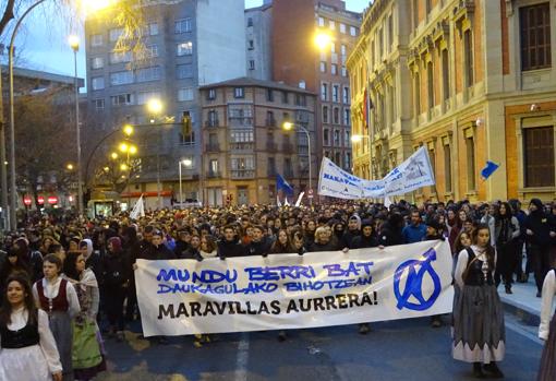 Manifestación a favor de los radicales