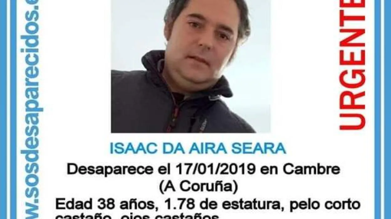 Datos del desaparecido en La Coruña