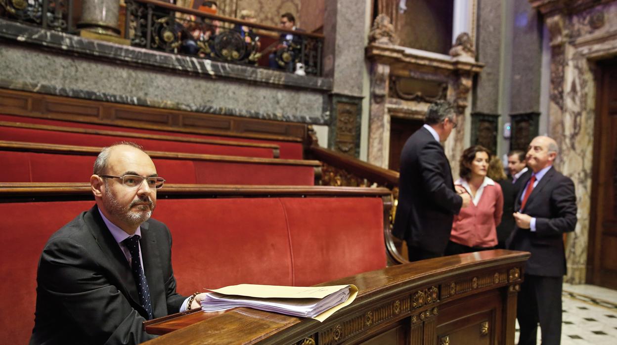 Eusebio Monzó, en una imagen de archivo en el Ayuntamiento de Valencia