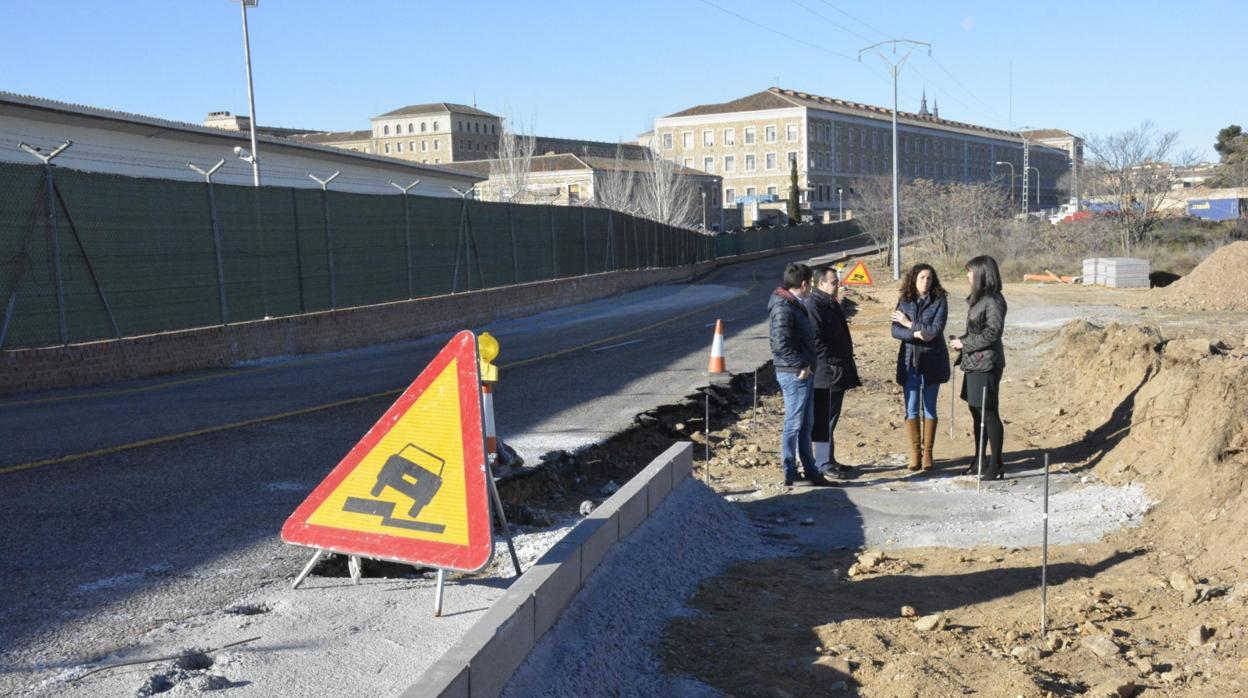 Los cortes, en la Subida al Castillo de San Servando, se prolongará hasta el viernes, estando motivado por las obras de urbanización que allí se están realizando