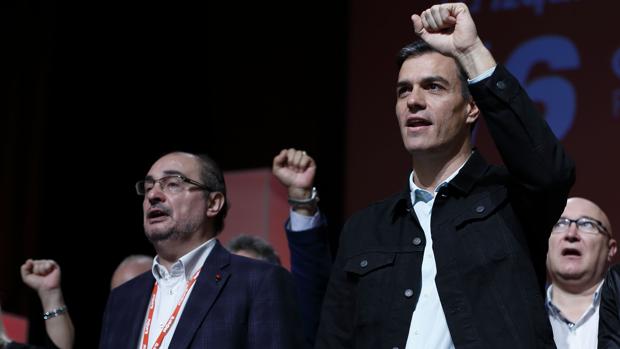 Pedro Sánchez avala a Lambán como candidato en Aragón tras más de dos años de sonados rifirrafes