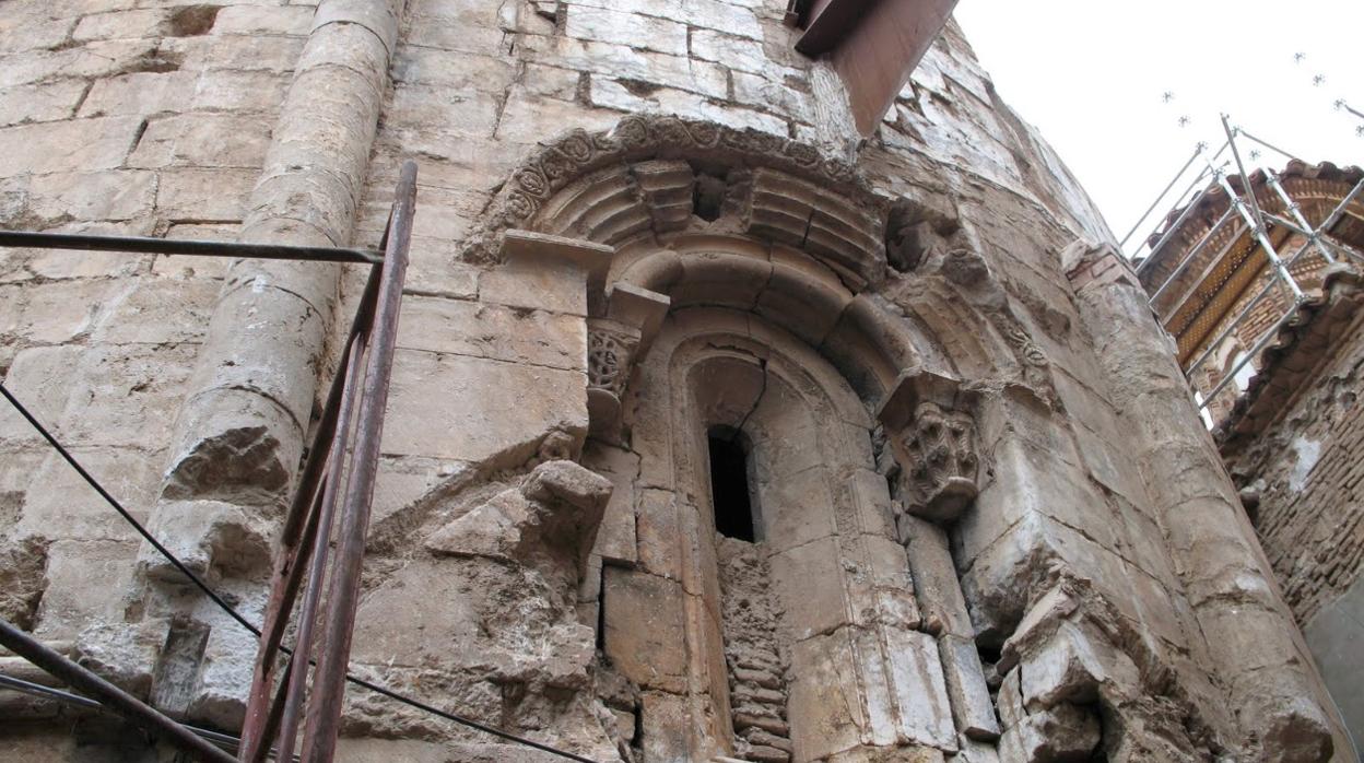 Los restos románicos, cuando quedaron al descubierto durante las obras de restauración