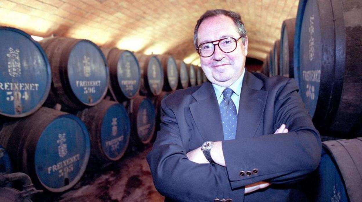 José Luis Bonet, en las cavas Freixenet hace casi veinte años