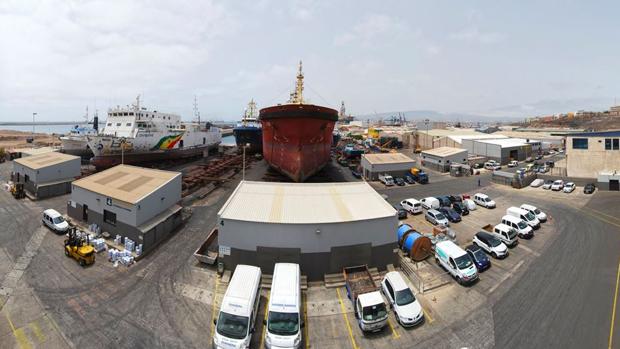 Astilleros de Zamakona Yards en el Puerto de Las Palmas