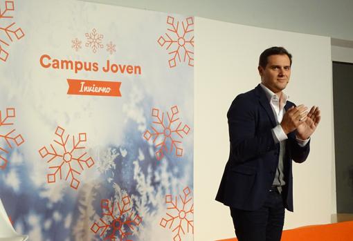 Un momento de la intervención de Albert Rivera