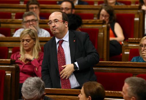 El socialista Miquel Iceta, en el Parlament