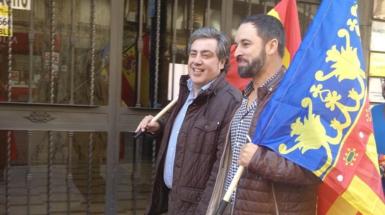 José María Llanos y Santiago Abascal, en Valencia en una imagen de archivo
