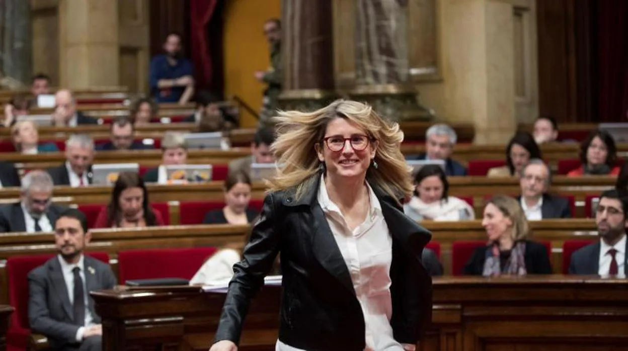 Elsa Artadi, hoy, en el Parlamento de Cataluña