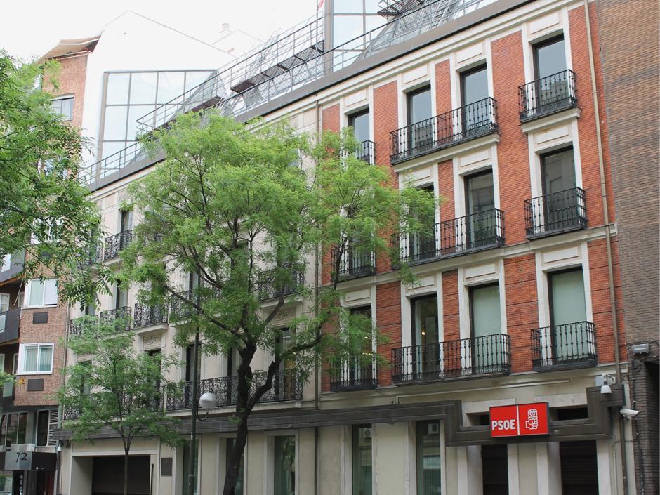 Sede del PSOE en la madrileña calle Ferraz