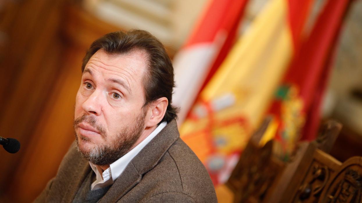 El alcalde de Valladolid, Óscar Puente, en la rueda de prensa de este jueves