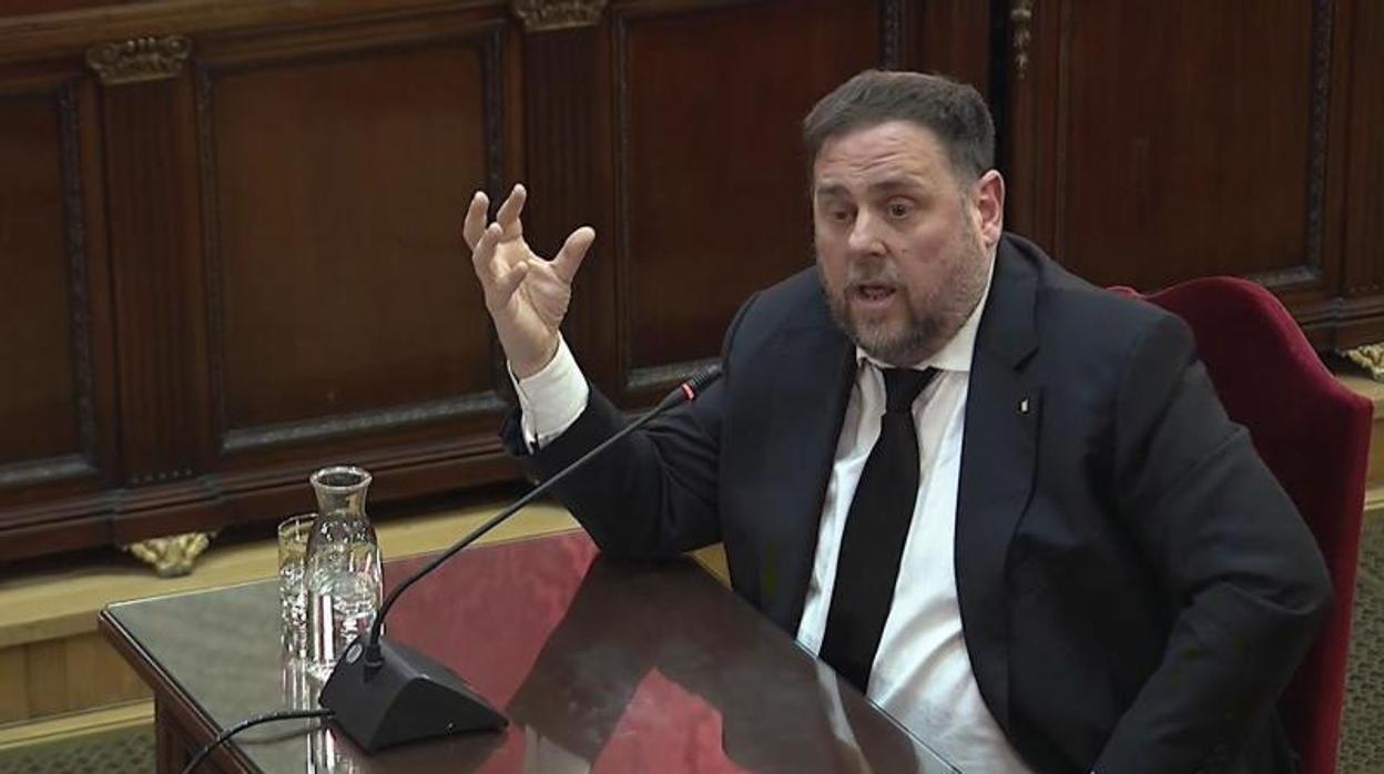 Oriol Junqueras, hoy en el Tribunal Supremo