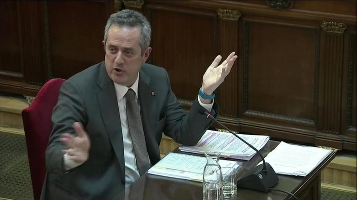 Joaquim Forn, ayer durante el juicio