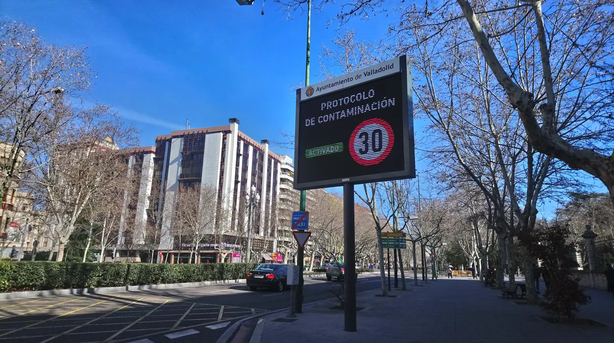 Valladolid ha activado el nivel 2 del plan por elevada contaminación