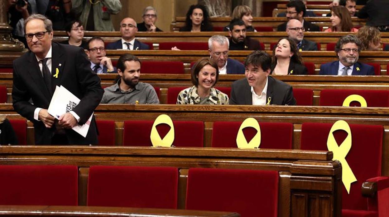 Quim Torra en el Parlament de Catalunya