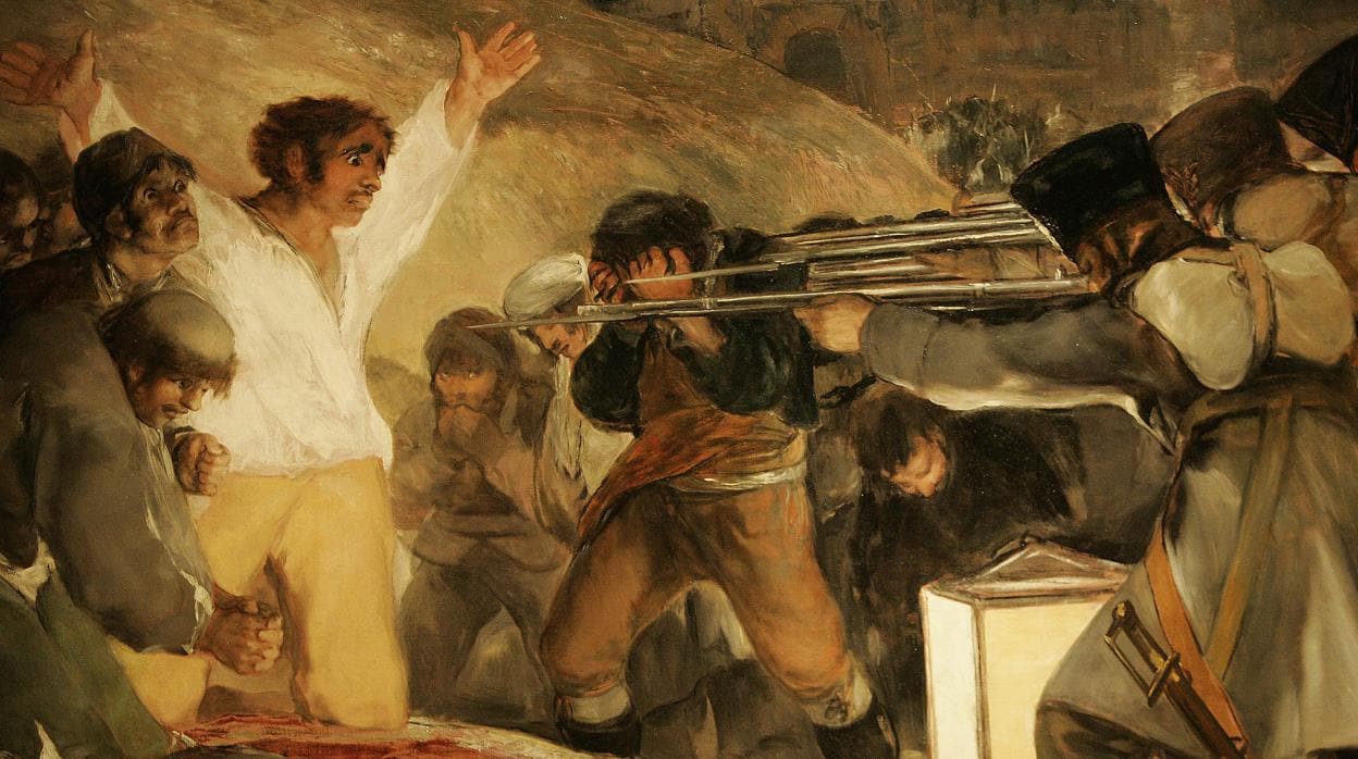 Cuadro de Goya sobre los fusilamientos del 2 de Mayo de 1808 en Madrid