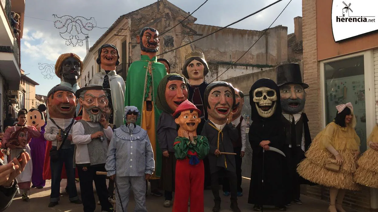 Personajes del Carnaval de Herencia, declarado Fiesta de Interés Turístico Nacional