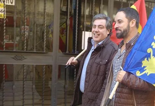José María Llanos y Santiago Abascal, en Valencia en una imagen de archivo
