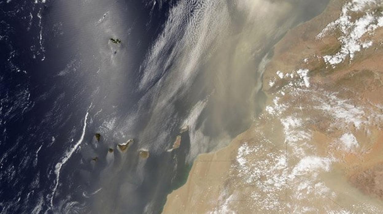 El maligno aire sahariano asfixia a Canarias