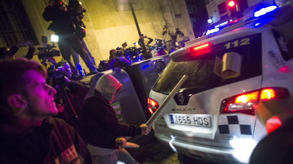 Manifestación de protesta «rodea el Congreso» en diciembre de 2013