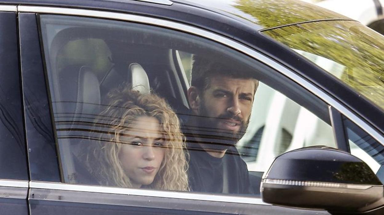 Shakira, junto a su marido, el futbolista Gerard Piqué