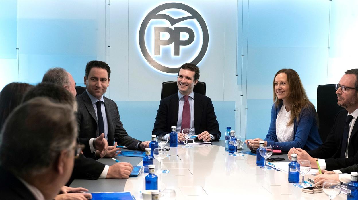 Pablo Casado ha presidiido este lunes el Comité de Dirección del PP en la sede nacional