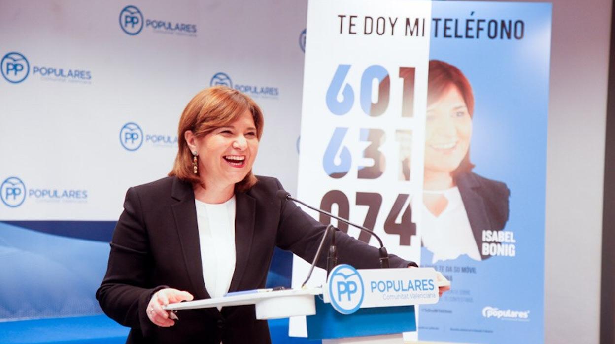 Isabel Bonig, en la presentación de la iniciativa