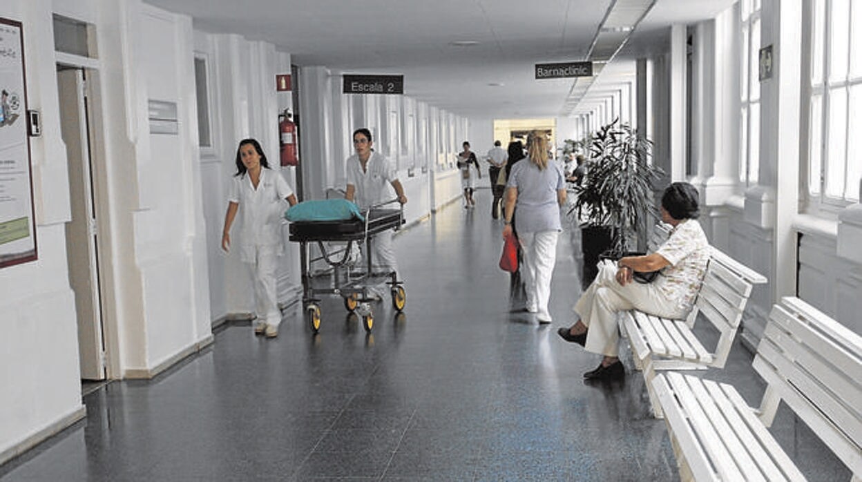 Pasillos de un hospital catalán