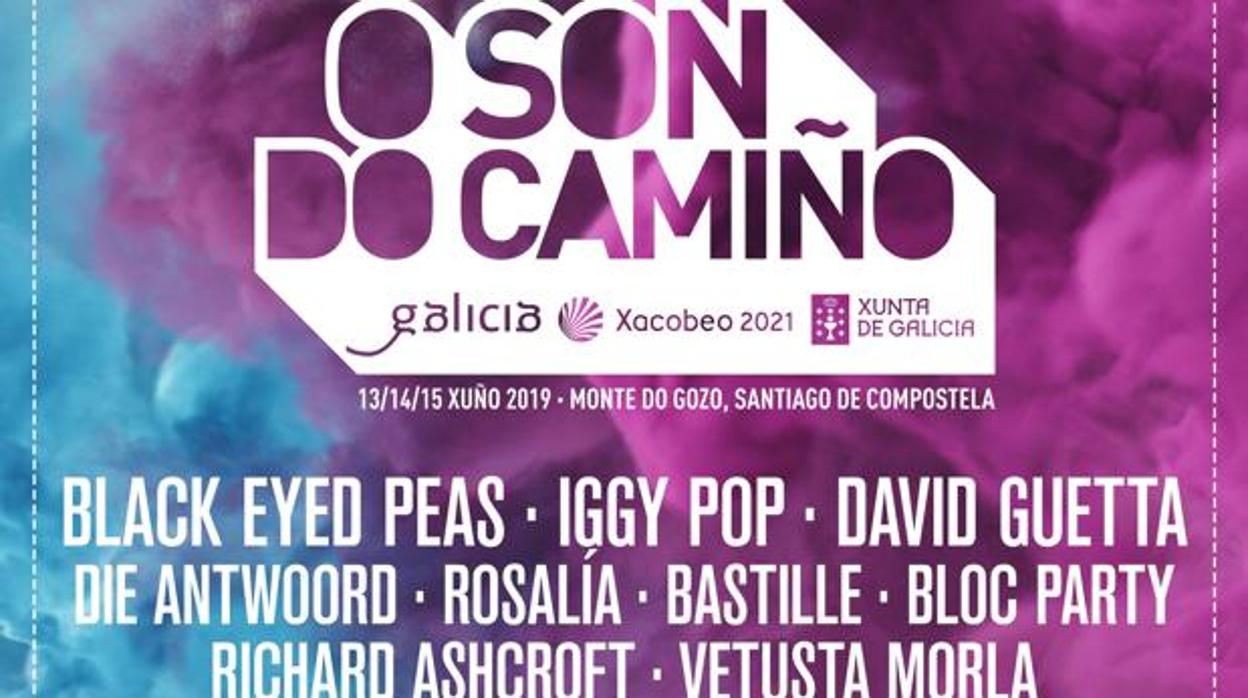 Cartel de la segunda edición del festival O Son do Camiño