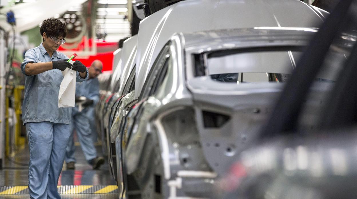 Imagen tomada en la planta de Ford en Almussafes (Valencia)