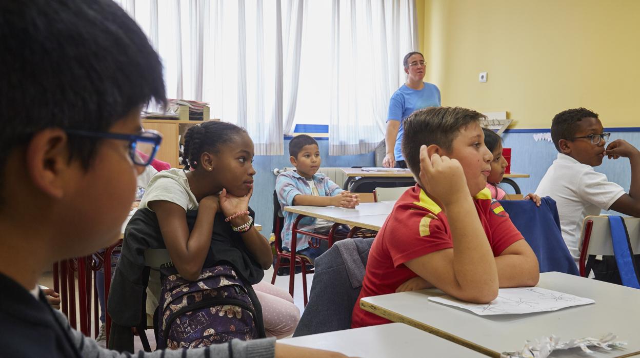 Niños en clase