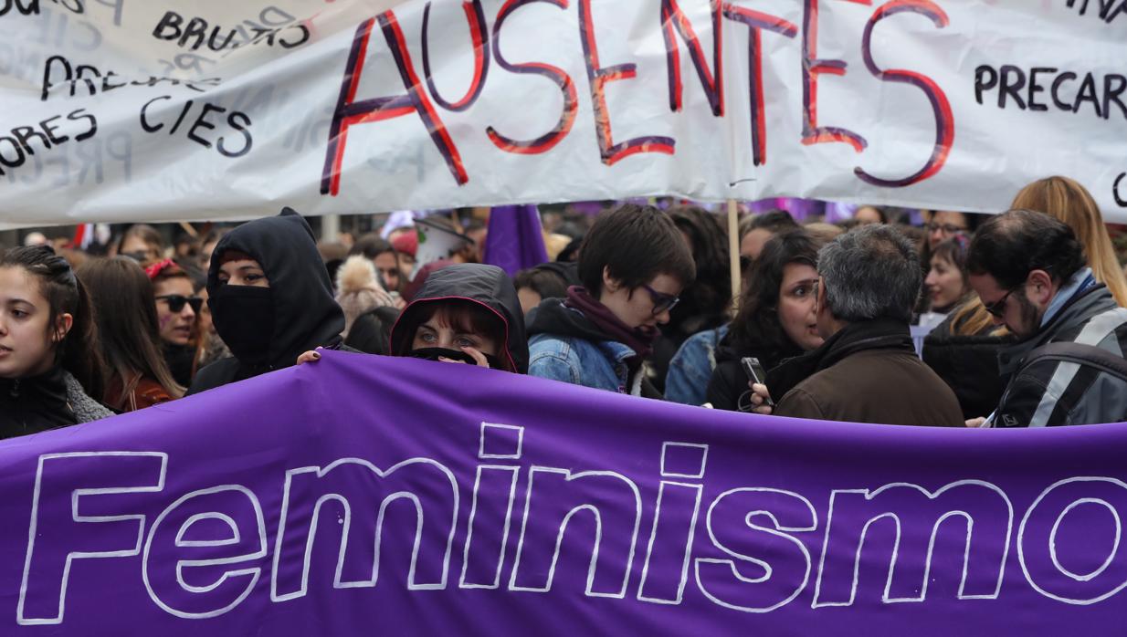 Manifestación con motivo del Día Internacional de la Mujer en Valladolid