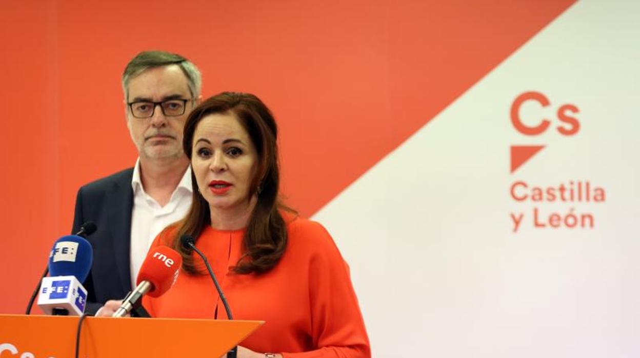 Silvia Clemente, durante su presentación de la candidatura a las primarias