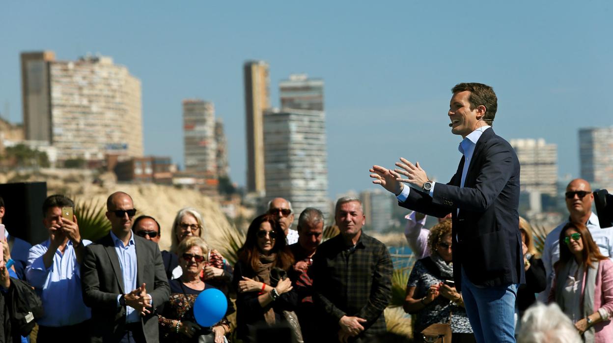 Pablo Casado, el domingo en Alicante