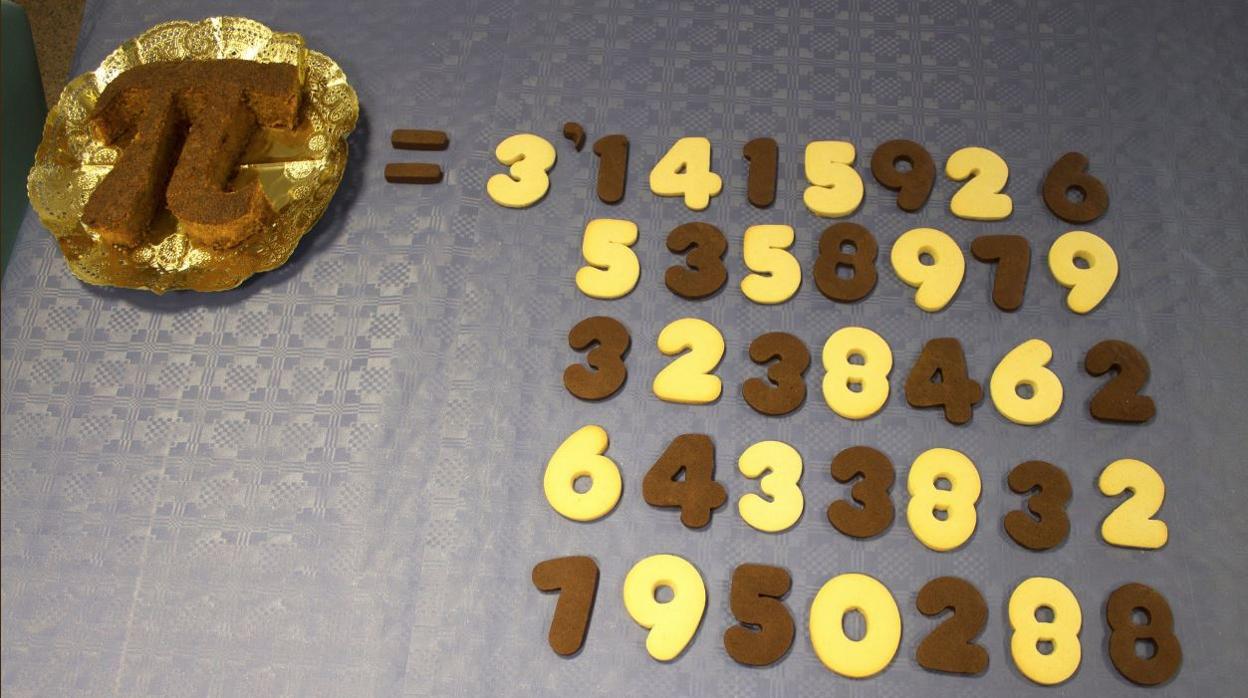 Galletas de los dígitos del número Pi elaboradas para el récord del mundo