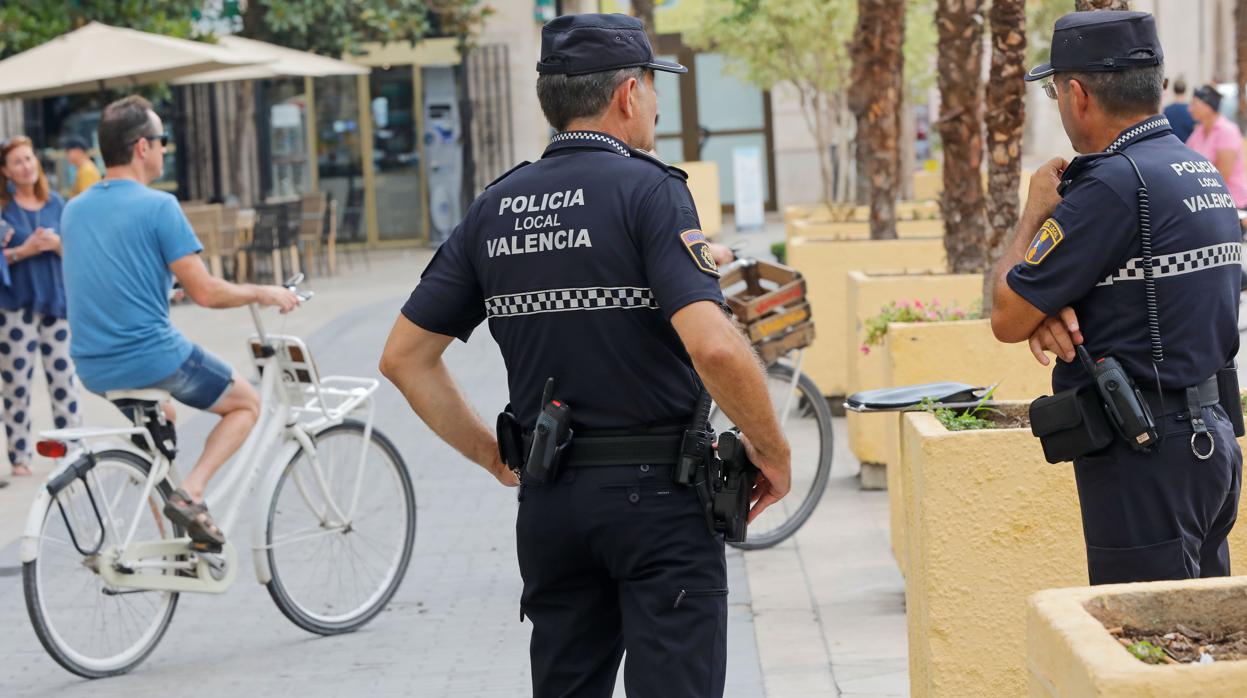 Imagen de archivo de la Policía en Valencia