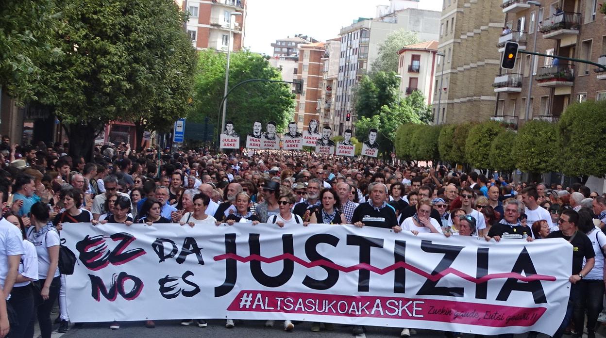 Manifestación celebrada en Pamplona el pasado mes de junio