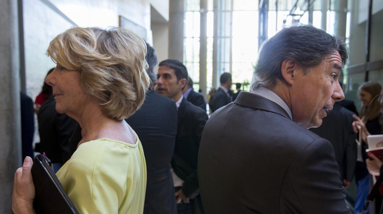 Esperanza Aguirre e Ignacio González, en la Asamblea de Marid