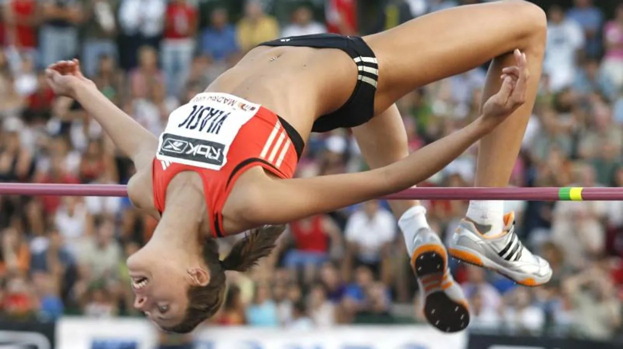 La atleta croata Blanca Vlasic logró el mejor salto en el estadio de Vallehermoso en 2007