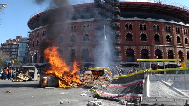 Siete detenidos en los incidentes provocados por CDR en contra de un acto de Vox en Barcelona