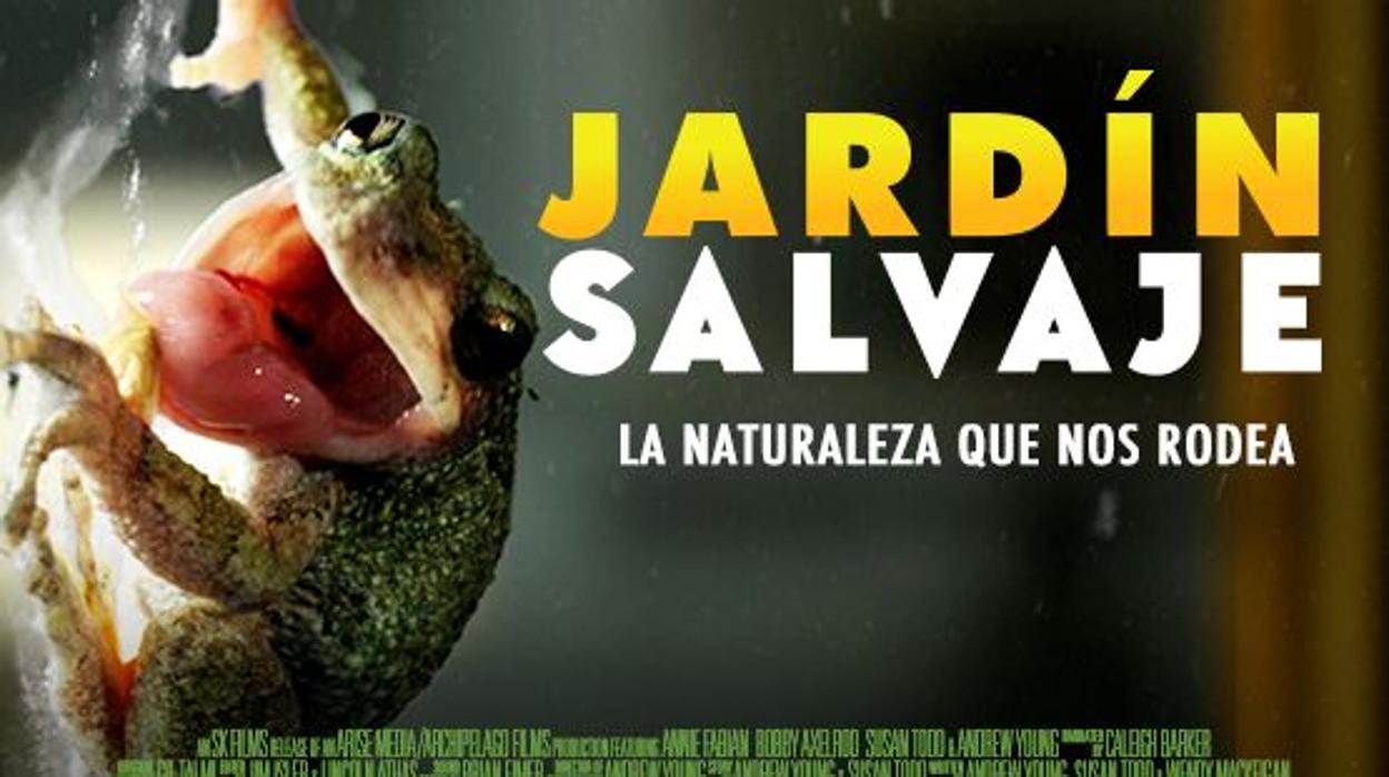 Cartel de la pelícua «Jardín Salvaje. La naturaleza que nos rodea»