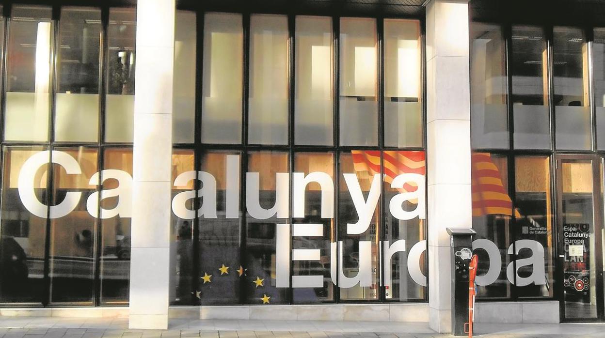 Una imagen de la «embajada» catalana en Bruselas