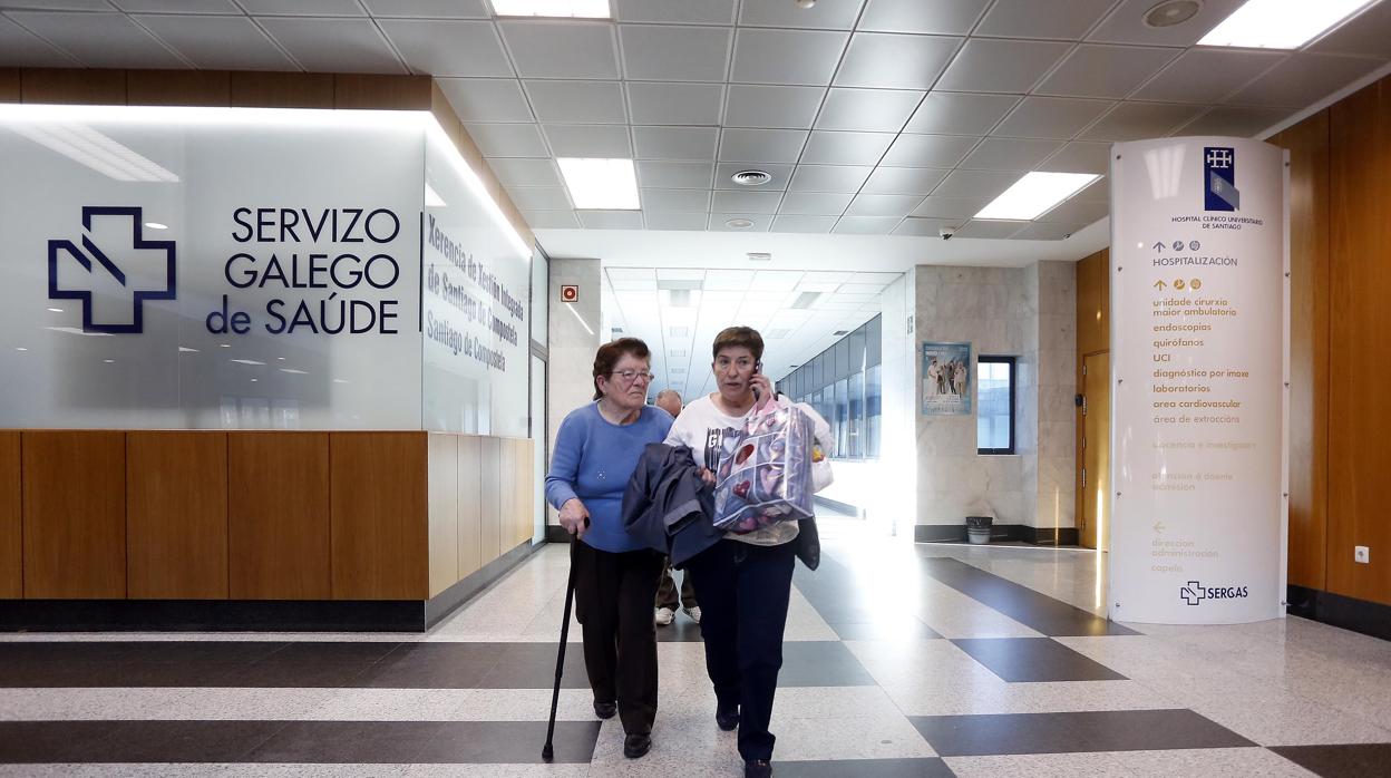 Pacientes en un hospital gallego