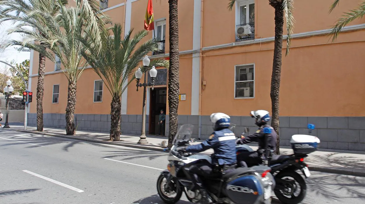 Imagen de la Comandancia de la Guardia Civil de Alicante tomada este martes