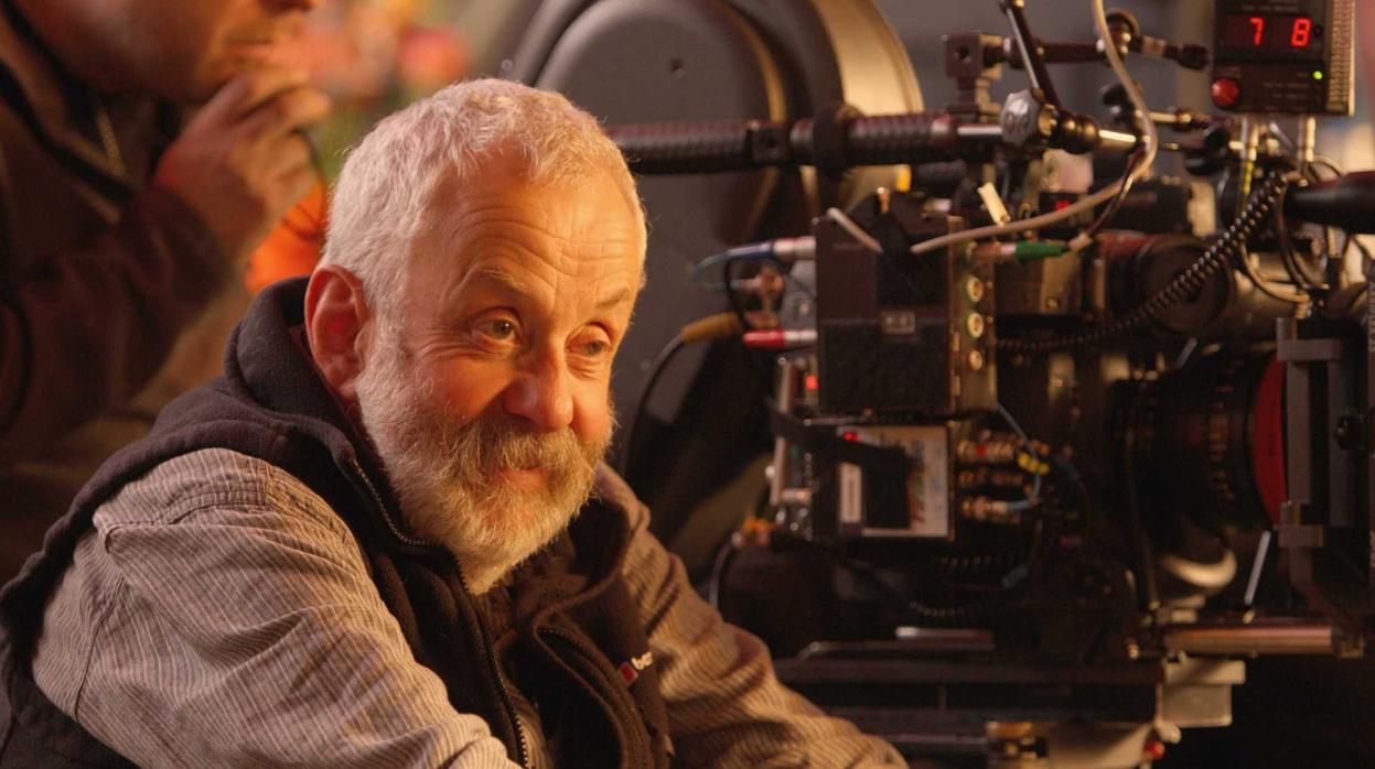 Mike Leigh, durante un rodaje