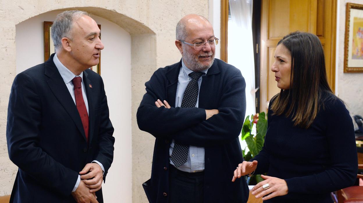 Igea y Mayo mantuvieron una reunión con el rector de la Universidad de Valladolid